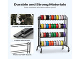 3D Printer Filament Storage Rack, 4 Tier Heavy Duty Storage Shelf, Rolling Filament Spool Holders V952-3DDYSNJYDSSCMA4RR001V0