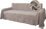Cotton Sofa Covers Couch Cover Sofa Slipcover for Most Shape Sofas, Feature Thick Woven Jacquard V1258-DP02-F-655