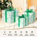 3 PCS Christmas Lights 70 LED Fairy Light Gift Box Jingle Jollys XMAS-MOT-GIFTBOX-GR