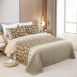 Sophisticated Quilted Bedspread and Pillowcases Set: Exquisite Design and Comfort - Queen size V745-MAC090459Q13U