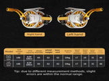 Right-hand High Speed Front Strike Fishing Reel - 4.0 Gear Ratio Aluminium Alloy Reel with Auto Line V888-ELOSUNG56790