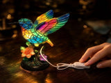 Flower Night Light, Hummingbird Floral Lampative Table Light for Bedroom Living Room Home V1192-AZ-W-34138