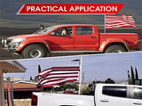 Truck Flag Pole Mount Holder Universal for Pickup Bed NO Drilling Required, Up to 1.2 in Flag Pole V1370-AZ4-07675