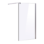 1200 x 2000mm Frameless 10mm Safety Glass Shower Screen V63-829751