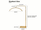 Half Moon Floor Fill Lamp for Salon Tattoo Eyelash Makeup Beauty LED Lash Light Gold V201-BTHDM6XGO8AU
