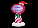 Jingle Jollys Christmas Inflatable Pole 1.8M Height LED Outdoor Decorations Illuminated XMAS-INF-POLE-6FT
