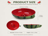 Berry Bowls With Holes Ceramic,berry Washing Bowl Auto-Spin Swirl Drainage Berries, Grapes, Vanilla, V1107-122-07702-BEG