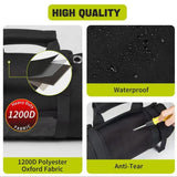 Grey Roll-Up Tool Organizer Bag - 1200D Oxford Fabric Waterproof Hardware Storage with Detachable V888-ELOSUNG56184-5