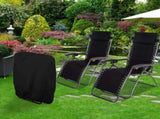 2 pcs Folding Lounger Cover, Windproof Anti-Uv Waterproof Folding Garden Chair Covers, Garden V1188-MS-227-0988