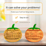 4-pack Yellow Pumpkin Shaped Fruit Fly Trap - Reusable Flying Insect Catcher with Hanging Loop, Easy V888-ELOSUNG56364