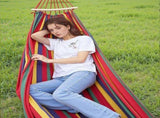 Portable Camping Hammock, Lightweight Fabric Hanging Bed for Backpacking, Beach, Patio, Backyard, V1189-LC-AMZ-00061