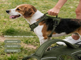 XL size Green No Pull Dog Harness and Leash Set - Reflective Oxford Fabric Puppy Vest with Control V888-ELOSUNG56319-1