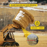Hay Spear 49" Bale Spear 3000 lbs Capacity, Bale Spike Quick Attach Square Hay Bale Spears, Red V952-CM45X12503000DTT1V0