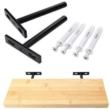 4/6/8pcs Heavy Duty Concealed Shelf Brackets Concealed Floating Shelf Supports set for Wall Mounted V1370-AZ4-12838