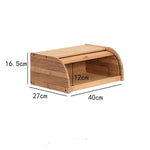 Bamboo Bread Bin Storage Box Kitchen Loaf Pastry Container V63-837721