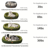 Pet Bed Dog Bed Cat Bed All-Season Washable Dog Bed Small Dog Bed Medium Dog - Green - Size V1347-DSZ-PET-BED-001-GRN-XL90-75-12