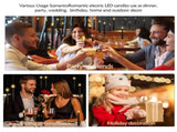 Flameless Floating Candles with Wand20 Pcs Magic LED Hanging Taper CandlesFlickering Battery V1107-129-68768