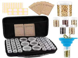 48 Slots Seed Storage Organizer with Seed Jars, Label Stickers and Funnel, Garden Seed Saving Box V1237-ZY-924-154