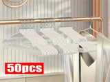 Black Blue plastic-coated metal hangers, non-slip clothes hangers, 50-pack hangers, durable hangers, V1347-127-BLU-92141