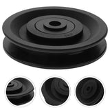 4Pcs Easy Install Cable Rollers Covers with Antislip Grip for Gym Pulley Cable System V1192-AZ-W-34457