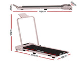 Everfit 3 in 1 Walking Pad Treadmill 12% Incline Foldable Under Desk Treadmills for Home Gym With TMILL-380H-2INC-L-PK