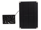 Solar Powered Fan Portable Monocrystalline Silicon 10W IP65 Waterproof Exhaust Fan for RV 18V V1294-YM0703-3114230003811
