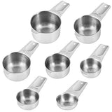 Measuring Cups Set,Stainless Steel Measuring Cup Set 7,18/8 Stainless Steel Measuring Cups for V1370-AZ4-08390