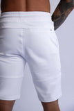 HARD HITTERS SLIM FIT TERRY SHORTS WHITE LARGE V697-SLIM-FIT-TERRY-SHORTS-WHITE-LARGE