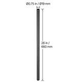 Staircase Balusters 101 Pack, 660 mm Aluminum Stair Balusters, 19 mm Water-Proof Round Metal Spindle V952-YXKLGZL101G2OOT2PV0
