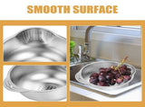 Stainless Steel Rice Bowl Strainer Basket for Kitchen Sink Draining and Vegetable Washing Colander V1369-AZ3-W-15795