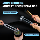 Tuning Forks for Healing, Aluminum Alloy Tuning Fork 128Hz, 136.1Hz, 256Hz, 384Hz, Hockey Puck V1369-AZ3-W-08366