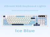 RGB Backlit Wired Mechanical Gaming Keyboard, 104 Keys Full Size Hot Swappable Keyboard with V1197-BG-042603