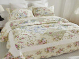 100% Cotton Ivory Cottage Rose Coverlet Bedspread Set V745-MMPAC06498Q13U