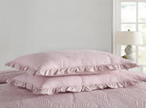 100% Cotton Embossed Blush Rose Coverlet Bedspread Set V745-MMPAC061114Q13U