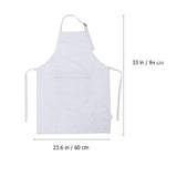 Kitchen Apron with Multiple Pockets, PVC Material, 1-Pack for Cooking and Cleaning V1370-AZ4-11842