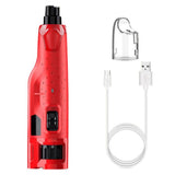 6-Speed Electric Nail Grinder Pet Dog Nail Trimmers File with 2 LED Lights V1263-JX-6924