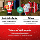 Jingle Jollys Christmas Inflatable Santa 2.4M Illuminated Decorations XMAS-INF-SAN-8FT