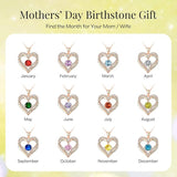 18K Rose Gold Necklaces for Women, 926 Sterling Silver Gifts for Mothers Day, Jewelry for Wife Mom V1164-325771