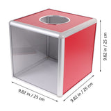 Red Aluminum Raffle Ticket Box for Games and Safe to Use V1369-AZ3-W-10533