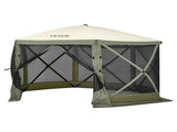 Pop Up Gazebo Tent, Pop-Up Screen Tent 6 Sided Canopy Sun Shelter with 6 Removable Privacy Wind V952-ZPSLTJLS12X1117M6V0