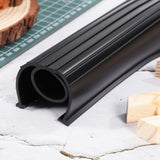 Extra Thick Black Garage Door Bottom Seal for Weatherproofing, Insulation, Noise Reduction, and V1369-AZ3-W-21684