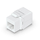 Ubiquiti Cat6 Keystone Jack, 12-Pack, White, Toolless Keystone For Terminating A Cat6 Ethernet Jack V1202-V2-NHU-U-K-JACK-C6