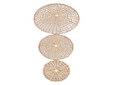 Wall Basket Decor 50cm 35cm 25cm Diameter 3D Design Handmade Round Rattan Woven Wall Ornament for V1294-YM0901-3115250019311