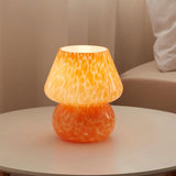 Orange Spot Hand Blown Mushroom Table Lamp - Compact Nordic Bedside Desk Light with Artistic V888-ELOSUNG55400