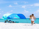 3.0 Version Wind-Powered Beach Tent Shade Canopy Sets Up in 3 Mins 150 Sq. Ft. of Shade for up V1259-DP01-I-00034