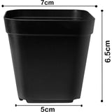 200 Pieces Seedling Pots, Nursery Pots, Reusable Plastic Square Seedling Pot Seedling Pots V1237-ZY-528-034