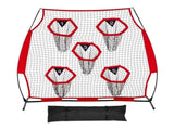 1828.8x1828.8mm Football Trainer Throwing Net, Training Throwing Target Practice Net with 5 Target V952-GLQW66YC5KXWU4Z09001V0