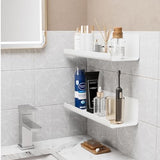 2 Pack Floating Shelves Wall Mounted, No Drilling Self Adhesive Wall Shelves for Bathroom, Living V1237-ZY00B0CXP7P6ZL