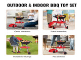 28 PCS BBQ Grill Playset, Kids Toys Kitchen Playset with Sound & Light, Little Chef Play, V952-SKLWJZHSLLSSDVHZMV9