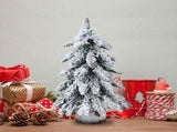 45cm Flocking Christmas Tree with Lights PVC Mini Christmas Tree Artificial Holiday Tree Christmas V1294-YM0716-220715CS021